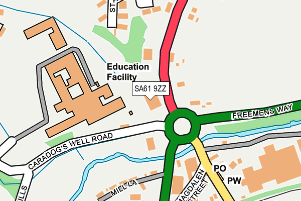 SA61 9ZZ map - OS OpenMap – Local (Ordnance Survey) SA61 9ZZ map - OS OpenMap – Local (Ordnance Survey)