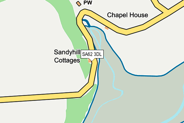 SA62 3DL map - OS OpenMap – Local (Ordnance Survey) SA62 3DL map - OS OpenMap – Local (Ordnance Survey)
