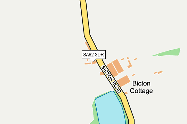 SA62 3DR map - OS OpenMap – Local (Ordnance Survey) SA62 3DR map - OS OpenMap – Local (Ordnance Survey)