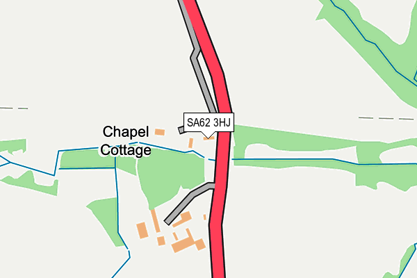 SA62 3HJ map - OS OpenMap – Local (Ordnance Survey) SA62 3HJ map - OS OpenMap – Local (Ordnance Survey)