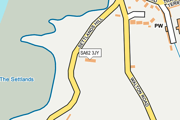 SA62 3JY map - OS OpenMap – Local (Ordnance Survey) SA62 3JY map - OS OpenMap – Local (Ordnance Survey)