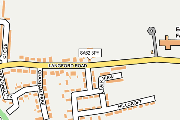 SA62 3PY map - OS OpenMap – Local (Ordnance Survey) SA62 3PY map - OS OpenMap – Local (Ordnance Survey)