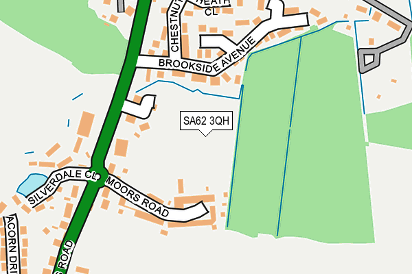SA62 3QH map - OS OpenMap – Local (Ordnance Survey) SA62 3QH map - OS OpenMap – Local (Ordnance Survey)