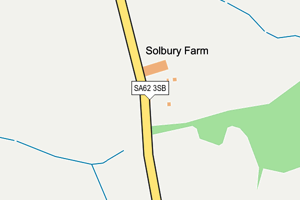 SA62 3SB map - OS OpenMap – Local (Ordnance Survey) SA62 3SB map - OS OpenMap – Local (Ordnance Survey)