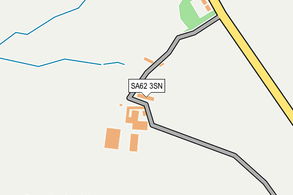 SA62 3SN map - OS OpenMap – Local (Ordnance Survey) SA62 3SN map - OS OpenMap – Local (Ordnance Survey)