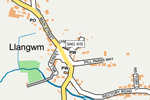 SA62 4HS map - OS OpenMap – Local (Ordnance Survey) SA62 4HS map - OS OpenMap – Local (Ordnance Survey)