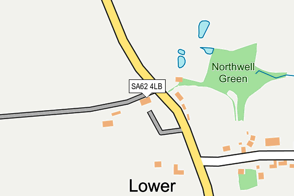 SA62 4LB map - OS OpenMap – Local (Ordnance Survey) SA62 4LB map - OS OpenMap – Local (Ordnance Survey)