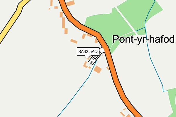 SA62 5AQ map - OS OpenMap – Local (Ordnance Survey) SA62 5AQ map - OS OpenMap – Local (Ordnance Survey)