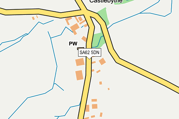 SA62 5DN map - OS OpenMap – Local (Ordnance Survey) SA62 5DN map - OS OpenMap – Local (Ordnance Survey)