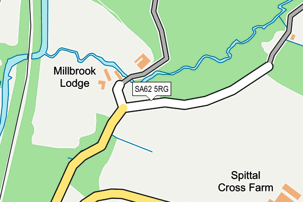 SA62 5RG map - OS OpenMap – Local (Ordnance Survey) SA62 5RG map - OS OpenMap – Local (Ordnance Survey)