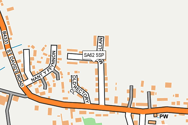 SA62 5SP map - OS OpenMap – Local (Ordnance Survey) SA62 5SP map - OS OpenMap – Local (Ordnance Survey)