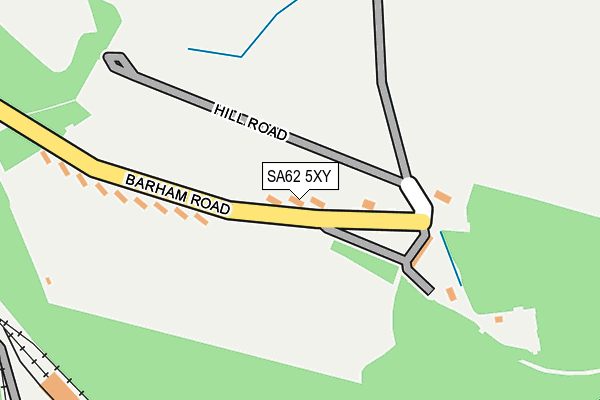 SA62 5XY map - OS OpenMap – Local (Ordnance Survey) SA62 5XY map - OS OpenMap – Local (Ordnance Survey)