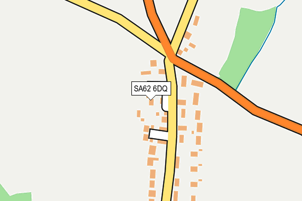 SA62 6DQ map - OS OpenMap – Local (Ordnance Survey)