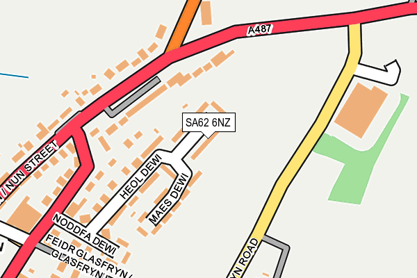 SA62 6NZ map - OS OpenMap – Local (Ordnance Survey) SA62 6NZ map - OS OpenMap – Local (Ordnance Survey)