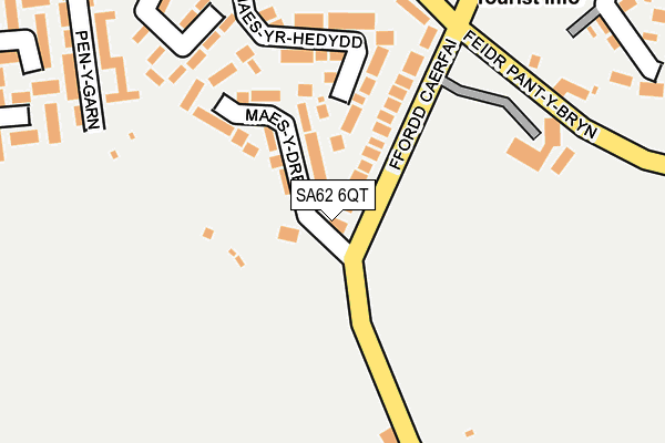 SA62 6QT map - OS OpenMap – Local (Ordnance Survey) SA62 6QT map - OS OpenMap – Local (Ordnance Survey)