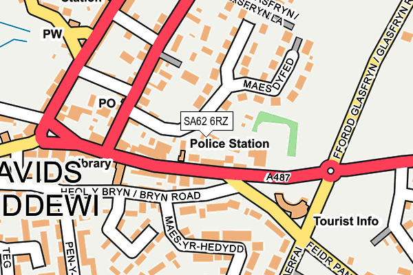 SA62 6RZ map - OS OpenMap – Local (Ordnance Survey)