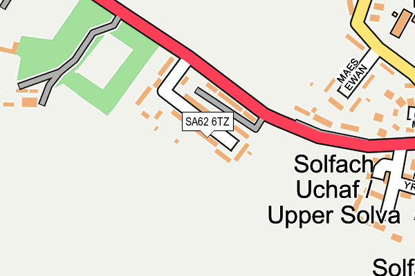 SA62 6TZ map - OS OpenMap – Local (Ordnance Survey) SA62 6TZ map - OS OpenMap – Local (Ordnance Survey)