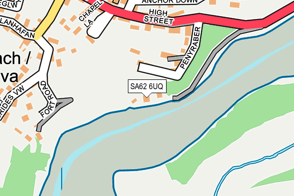 SA62 6UQ map - OS OpenMap – Local (Ordnance Survey) SA62 6UQ map - OS OpenMap – Local (Ordnance Survey)