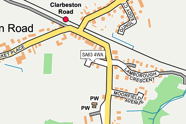 SA63 4WA map - OS OpenMap – Local (Ordnance Survey) SA63 4WA map - OS OpenMap – Local (Ordnance Survey)