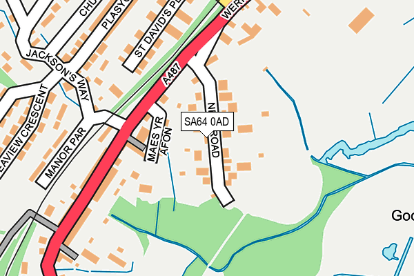 SA64 0AD map - OS OpenMap – Local (Ordnance Survey) SA64 0AD map - OS OpenMap – Local (Ordnance Survey)