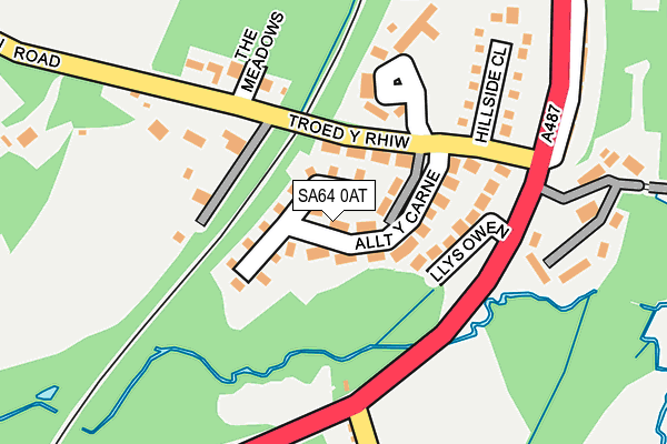 SA64 0AT map - OS OpenMap – Local (Ordnance Survey) SA64 0AT map - OS OpenMap – Local (Ordnance Survey)