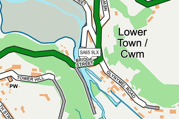SA65 9LX map - OS OpenMap – Local (Ordnance Survey) SA65 9LX map - OS OpenMap – Local (Ordnance Survey)