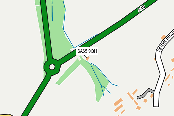 SA65 9QH map - OS OpenMap – Local (Ordnance Survey) SA65 9QH map - OS OpenMap – Local (Ordnance Survey)