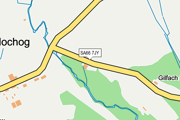 SA66 7JY map - OS OpenMap – Local (Ordnance Survey) SA66 7JY map - OS OpenMap – Local (Ordnance Survey)