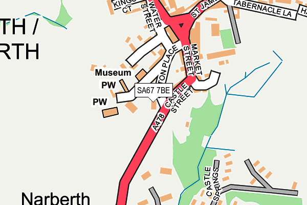 SA67 7BE map - OS OpenMap – Local (Ordnance Survey) SA67 7BE map - OS OpenMap – Local (Ordnance Survey)