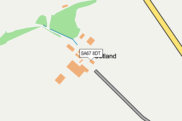 SA67 8DT map - OS OpenMap – Local (Ordnance Survey) SA67 8DT map - OS OpenMap – Local (Ordnance Survey)