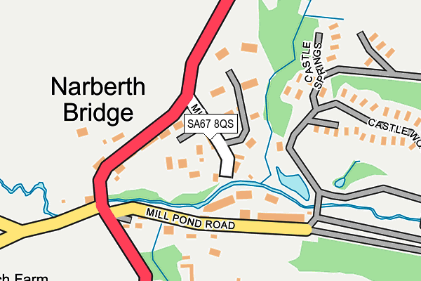 SA67 8QS map - OS OpenMap – Local (Ordnance Survey) SA67 8QS map - OS OpenMap – Local (Ordnance Survey)