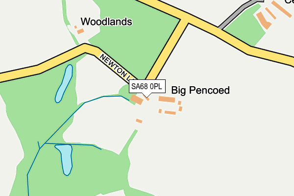 SA68 0PL map - OS OpenMap – Local (Ordnance Survey) SA68 0PL map - OS OpenMap – Local (Ordnance Survey)