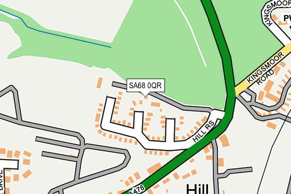 SA68 0QR map - OS OpenMap – Local (Ordnance Survey) SA68 0QR map - OS OpenMap – Local (Ordnance Survey)