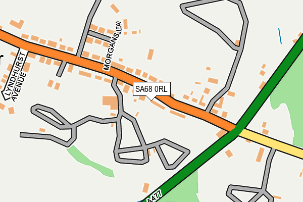 SA68 0RL map - OS OpenMap – Local (Ordnance Survey) SA68 0RL map - OS OpenMap – Local (Ordnance Survey)