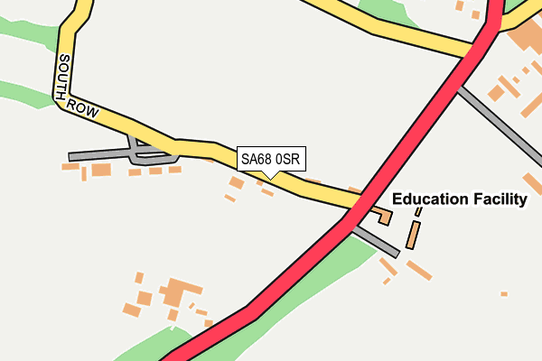 SA68 0SR map - OS OpenMap – Local (Ordnance Survey) SA68 0SR map - OS OpenMap – Local (Ordnance Survey)