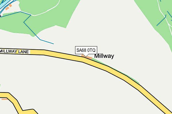SA68 0TQ map - OS OpenMap – Local (Ordnance Survey) SA68 0TQ map - OS OpenMap – Local (Ordnance Survey)