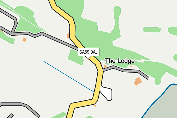 SA69 9AJ map - OS OpenMap – Local (Ordnance Survey) SA69 9AJ map - OS OpenMap – Local (Ordnance Survey)