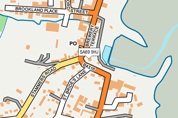 SA69 9HJ map - OS OpenMap – Local (Ordnance Survey) SA69 9HJ map - OS OpenMap – Local (Ordnance Survey)