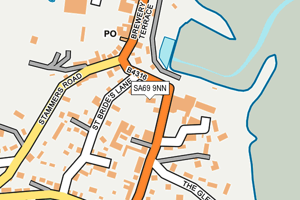 SA69 9NN map - OS OpenMap – Local (Ordnance Survey) SA69 9NN map - OS OpenMap – Local (Ordnance Survey)