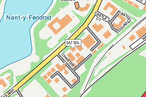 SA7 9DL map - OS OpenMap – Local (Ordnance Survey) SA7 9DL map - OS OpenMap – Local (Ordnance Survey)