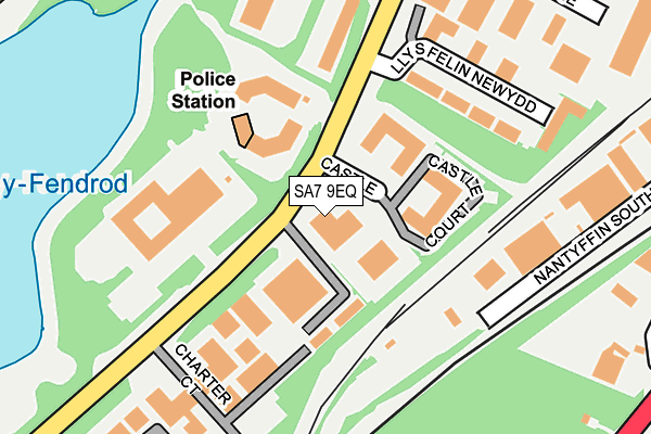 SA7 9EQ map - OS OpenMap – Local (Ordnance Survey) SA7 9EQ map - OS OpenMap – Local (Ordnance Survey)