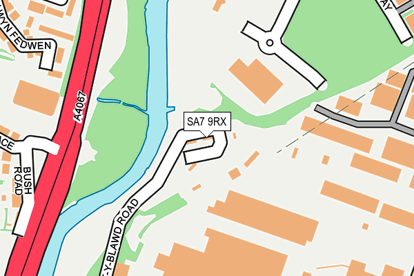 SA7 9RX map - OS OpenMap – Local (Ordnance Survey) SA7 9RX map - OS OpenMap – Local (Ordnance Survey)