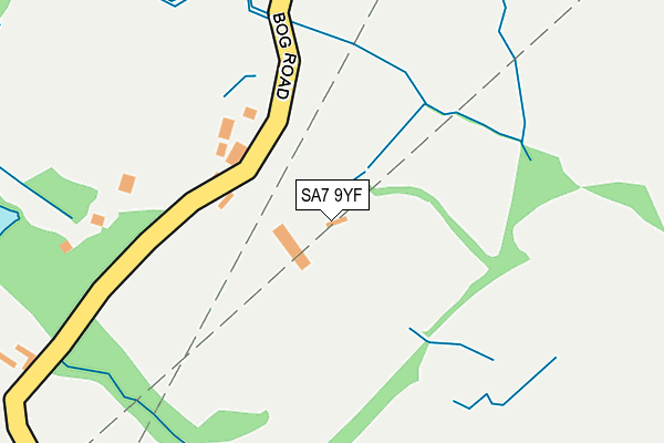 SA7 9YF map - OS OpenMap – Local (Ordnance Survey) SA7 9YF map - OS OpenMap – Local (Ordnance Survey)