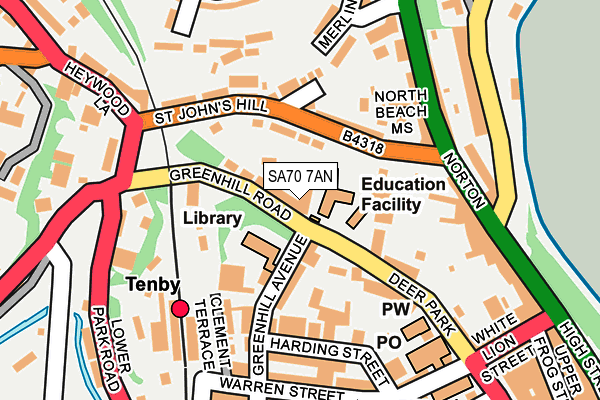 SA70 7AN map - OS OpenMap – Local (Ordnance Survey) SA70 7AN map - OS OpenMap – Local (Ordnance Survey)