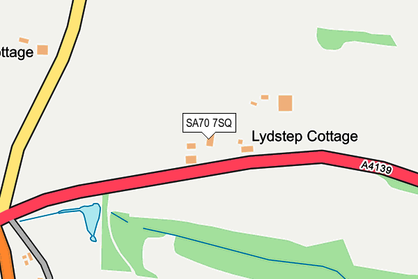 SA70 7SQ map - OS OpenMap – Local (Ordnance Survey) SA70 7SQ map - OS OpenMap – Local (Ordnance Survey)
