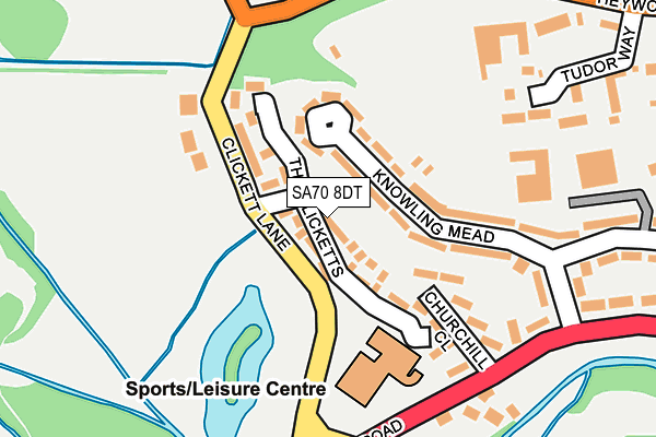 SA70 8DT map - OS OpenMap – Local (Ordnance Survey) SA70 8DT map - OS OpenMap – Local (Ordnance Survey)