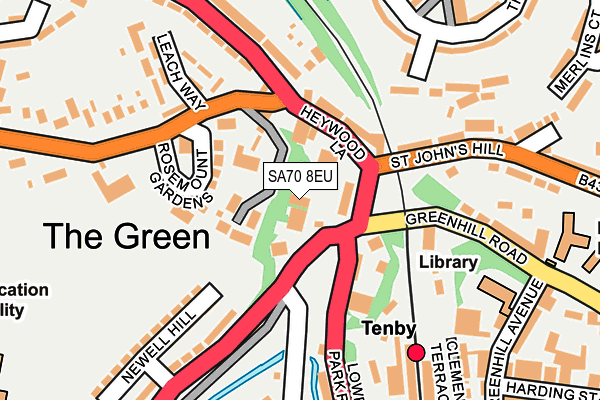 SA70 8EU map - OS OpenMap – Local (Ordnance Survey) SA70 8EU map - OS OpenMap – Local (Ordnance Survey)