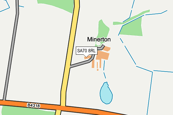 SA70 8RL map - OS OpenMap – Local (Ordnance Survey) SA70 8RL map - OS OpenMap – Local (Ordnance Survey)
