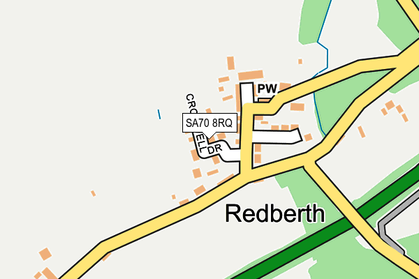 SA70 8RQ map - OS OpenMap – Local (Ordnance Survey) SA70 8RQ map - OS OpenMap – Local (Ordnance Survey)