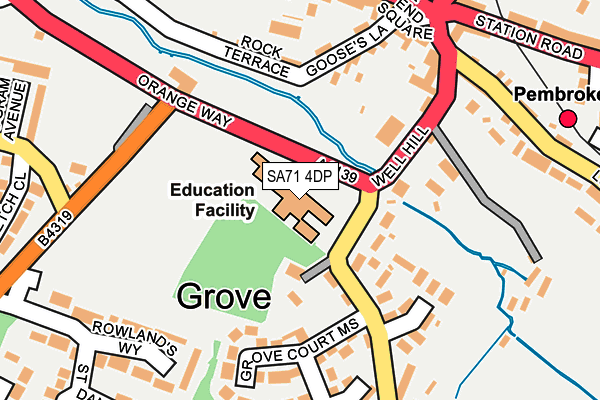 SA71 4DP map - OS OpenMap – Local (Ordnance Survey) SA71 4DP map - OS OpenMap – Local (Ordnance Survey)
